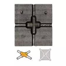 Molde De Grafito "X" Plana 95mm (3/0awg) FLETCHER